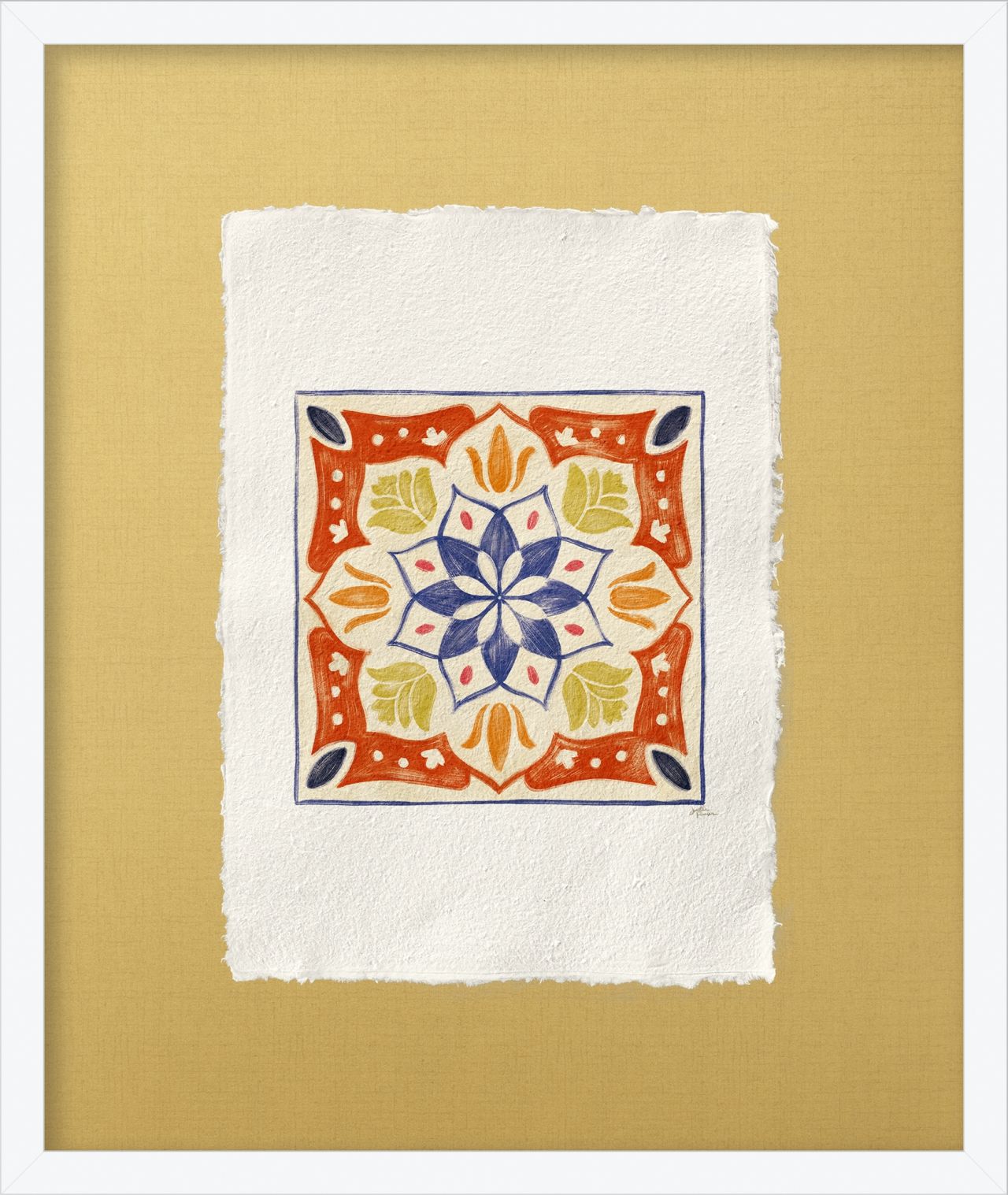 POSTART CARTA COTONE ‘FIORE ARANCIO DEL MESSICO’ SW21 - catalogo
